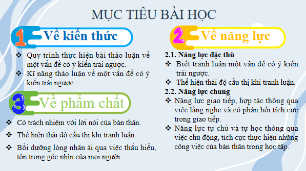 Giáo án điện tử bài Tranh luận một vấn đề có ý kiến trái ngược | PPT Văn 12 Chân trời sáng tạo