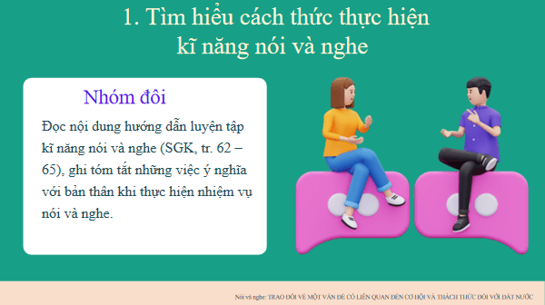 Giáo án điện tử bài Trao đổi về một vấn đề liên quan đến cơ hội và thách thức đối với đất nước | PPT Văn 12 Chân trời sáng tạo