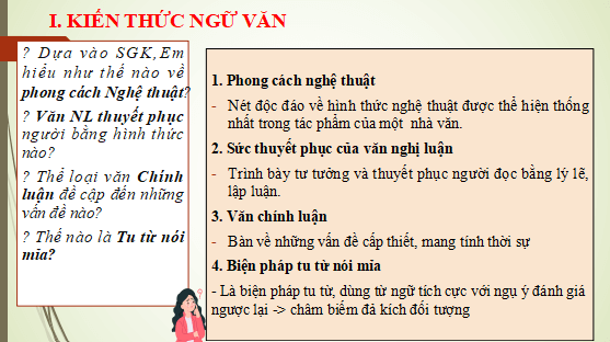 Giáo án điện tử bài Tri thức Ngữ văn trang 3 Tập 2 | PPT Văn 12 Cánh diều