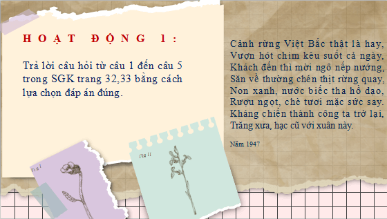 Giáo án điện tử bài Cảnh rừng Việt Bắc | PPT Văn 12 Cánh diều