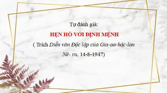 Giáo án điện tử bài Hẹn hò với định mệnh | PPT Văn 12 Cánh diều