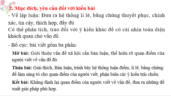 Giáo án điện tử bài Viết bài văn nghị luận về một vấn đề liên quan đến tuổi trẻ | PPT Văn 12 Chân trời sáng tạo