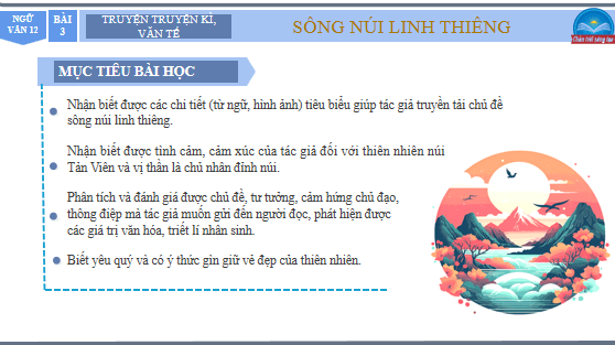 Giáo án điện tử bài Vịnh Tản Viên sơn | PPT Văn 12 Chân trời sáng tạo