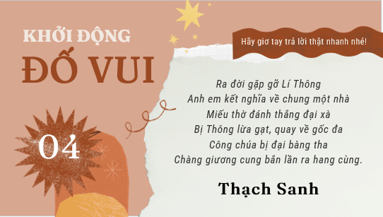 Giáo án điện tử bài Kiến thức ngữ văn (trang 14) | PPT Văn 6 Cánh diều