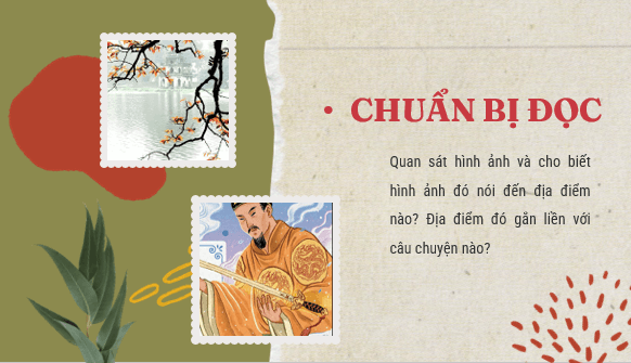 Giáo án điện tử bài Thực hành đọc hiểu: Sự tích Hồ Gươm | PPT Văn 6 Cánh diều