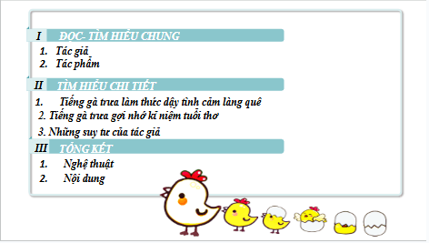 Giáo án điện tử bài Tiếng gà trưa | PPT Văn 7 Cánh diều