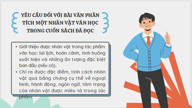 Giáo án điện tử bài Viết bài văn phân tích một nhân vật văn học yêu thích trong cuốn sách đã đọc | PPT Văn 7 Kết nối tri thức
