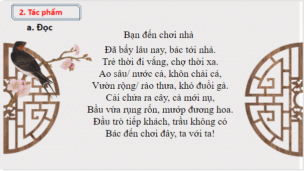 Giáo án điện tử bài Bạn đến chơi nhà | PPT Văn 8 Chân trời sáng tạo