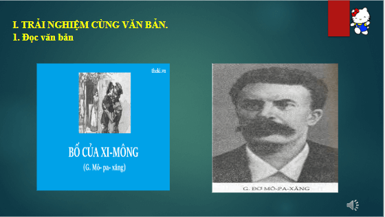 Giáo án điện tử bài Bố của Xi-mông (Simon) | PPT Văn 8 Chân trời sáng tạo