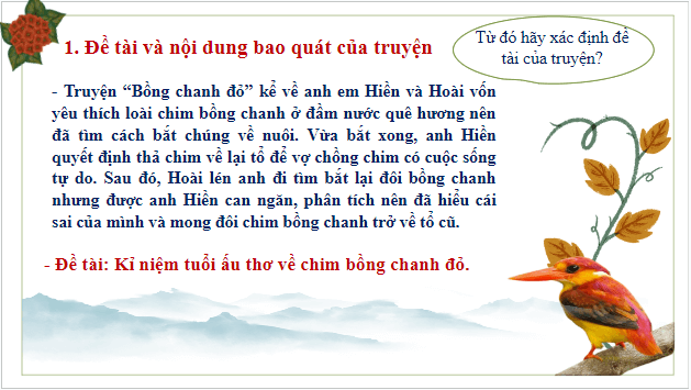 Giáo án điện tử bài Bồng chanh đỏ | PPT Văn 8 Chân trời sáng tạo