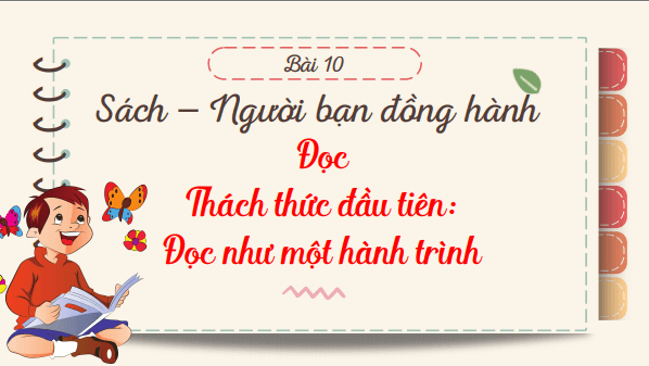 Giáo án điện tử bài Đọc như một hành trình | PPT Văn 8 Kết nối tri thức