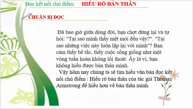 Giáo án điện tử bài Hiểu rõ bản thân | PPT Văn 8 Chân trời sáng tạo