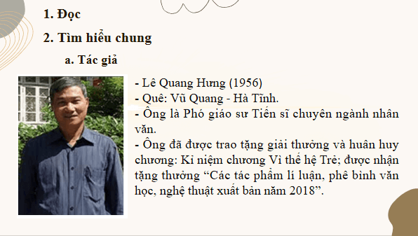 Giáo án điện tử bài Nắng mới, áo đỏ và nét cười đen nhánh | PPT Văn 8 Cánh diều