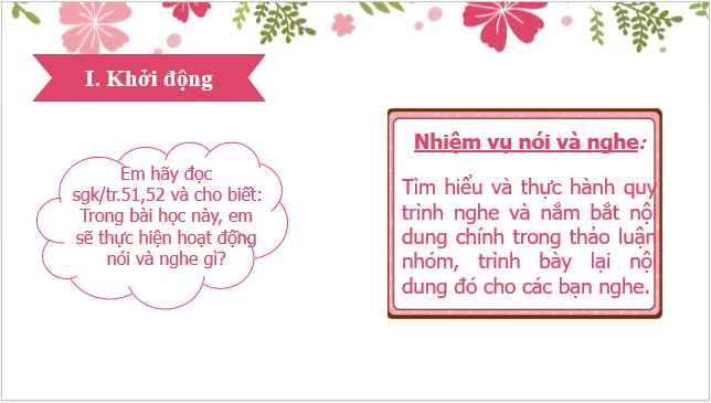 Giáo án điện tử bài Nghe và nắm bắt nội dung chính trong thảo luận nhóm, trình bày lại nội dung đó | PPT Văn 8 Chân trời sáng tạo