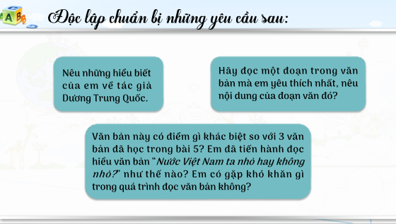 Giáo án điện tử bài Nước Việt Nam ta nhỏ hay không nhỏ? | PPT Văn 8 Cánh diều