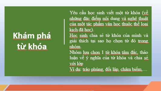 Giáo án điện tử bài Thuyết trình bài giới thiệu về một vấn đề của tác phẩm văn học | PPT Văn 8 Cánh diều