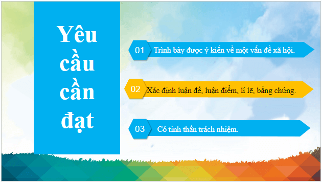 Giáo án điện tử bài Trình bày ý kiến về một vấn đề xã hội | PPT Văn 8 Chân trời sáng tạo