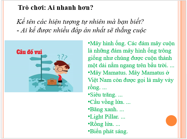 Giáo án điện tử bài Viết văn bản thuyết minh giải thích một hiện tượng tự nhiên | PPT Văn 8 Chân trời sáng tạo