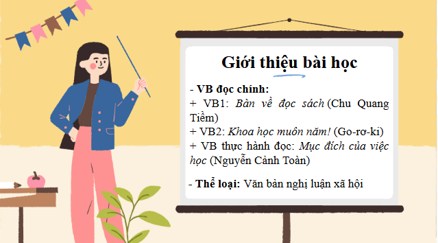 Giáo án điện tử bài Bàn về đọc sách | PPT Văn 9 Cánh diều