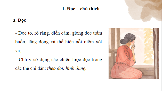 Giáo án điện tử bài Nỗi niềm chinh phụ | PPT Văn 9 Kết nối tri thức