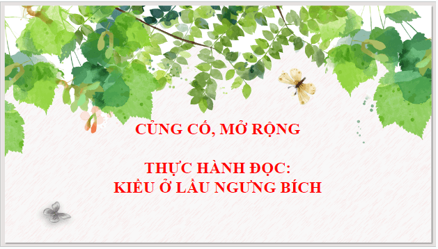 Giáo án điện tử bài Củng cố, mở rộng trang 84 | PPT Văn 9 Kết nối tri thức