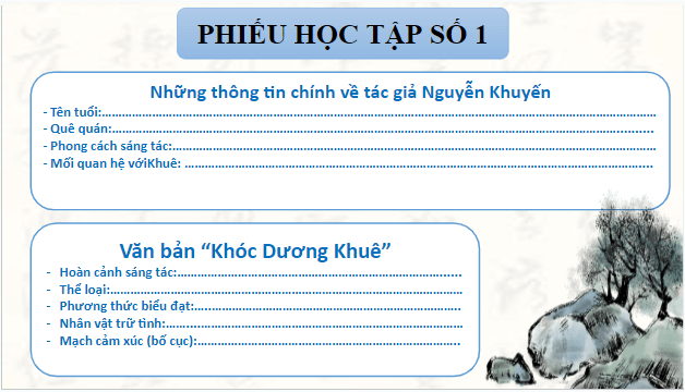 Giáo án điện tử bài Khóc Dương Khuê | PPT Văn 9 Cánh diều