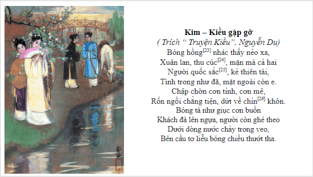 Giáo án điện tử bài Kim - Kiều gặp gỡ | PPT Văn 9 Kết nối tri thức