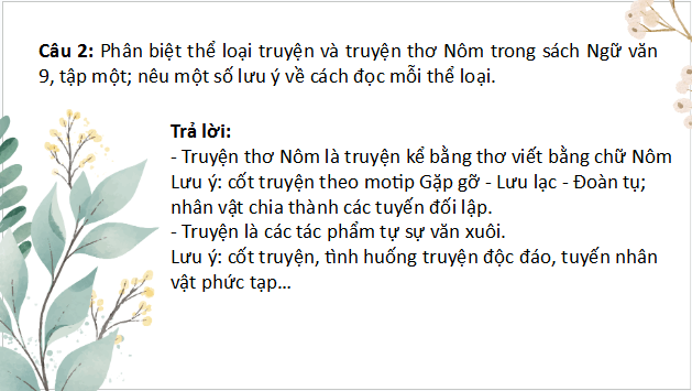 Giáo án điện tử bài Nội dung ôn tập | PPT Văn 9 Cánh diều