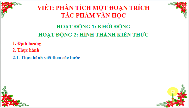 Giáo án điện tử bài Phân tích một đoạn trích tác phẩm văn học | PPT Văn 9 Cánh diều