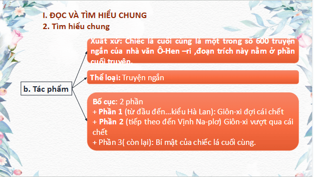 Giáo án điện tử bài Chiếc lá cuối cùng | PPT Văn 9 Cánh diều