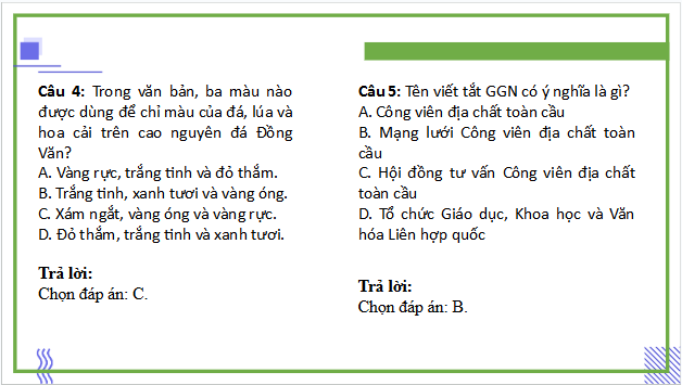 Giáo án điện tử bài Cao nguyên đá Đồng Văn | PPT Văn 9 Cánh diều