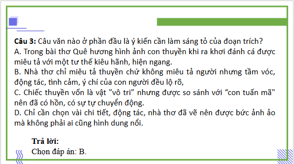 Giáo án điện tử bài Hình ảnh con thuyền, người dân chài trong bài thơ Quê hương | PPT Văn 9 Cánh diều