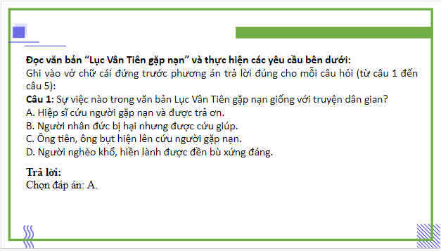 Giáo án điện tử bài Lục Vân Tiên gặp nạn | PPT Văn 9 Cánh diều