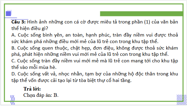 Giáo án điện tử bài Những con cá cờ | PPT Văn 9 Cánh diều