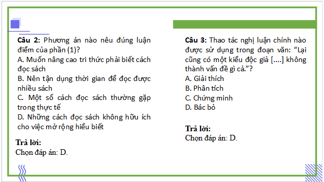 Giáo án điện tử bài Phải đọc sách cách nào? | PPT Văn 9 Cánh diều