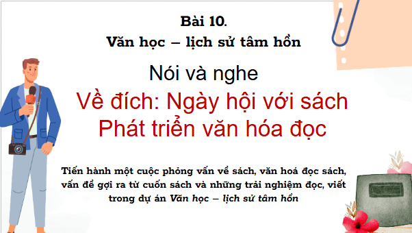Giáo án điện tử bài Về đích: Ngày hội với sách Phát triển văn hóa đọc | PPT Văn 9 Kết nối tri thức