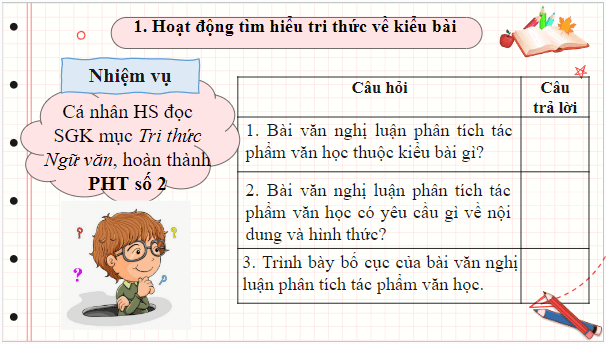 Giáo án điện tử bài Viết bài văn nghị luận phân tích một tác phẩm văn học trang 46, 47, 48, 49, 50, 51 | PPT Văn 9 Chân trời sáng tạo