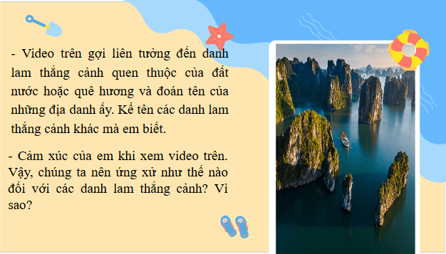 Giáo án điện tử bài Vịnh Hạ Long: một kì quan thiên nhiên độc đáo và tuyệt mĩ | PPT Văn 9 Cánh diều