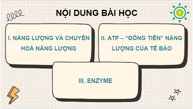 Giáo án điện tử Sinh 10 Chân trời sáng tạo Bài 13: Chuyển hóa vật chất và năng lượng trong tế bào | PPT Sinh học 10