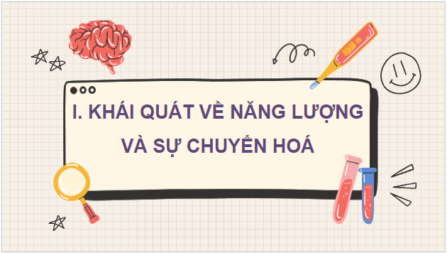 Giáo án điện tử Sinh 10 Kết nối tri thức Bài 13: Khái quát về chuyển hóa vật chất và năng lượng | PPT Sinh học 10