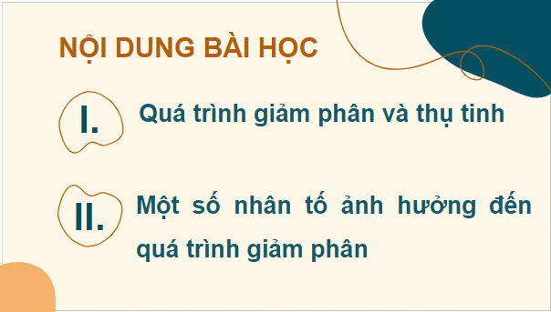 Giáo án điện tử Sinh 10 Cánh diều Bài 14: Giảm phân | PPT Sinh học 10