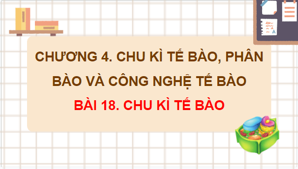 Giáo án điện tử Sinh 10 Chân trời sáng tạo Bài 18: Chu kỳ tế bào | PPT Sinh học 10