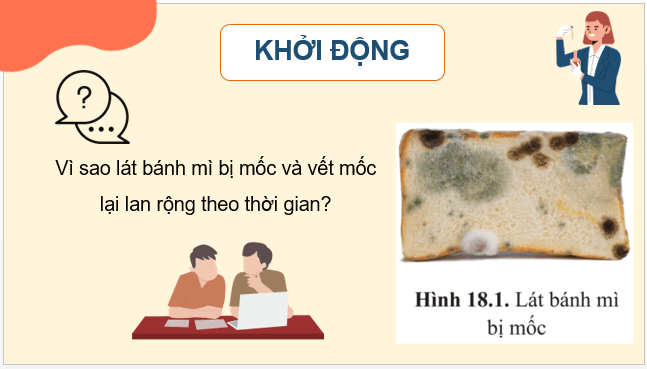 Giáo án điện tử Sinh 10 Cánh diều Bài 18: Sinh trưởng và sinh sản ở vi sinh vật | PPT Sinh học 10