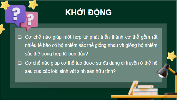 Giáo án điện tử Sinh 10 Chân trời sáng tạo Bài 19: Quá trình phân bào | PPT Sinh học 10