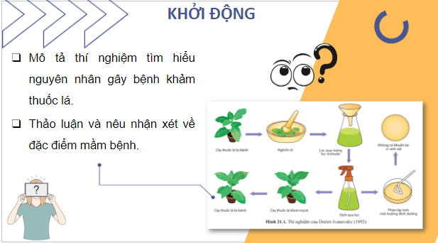 Giáo án điện tử Sinh 10 Cánh diều Bài 21: Khái niệm, cấu tạo và chu trình nhân lên của virus | PPT Sinh học 10