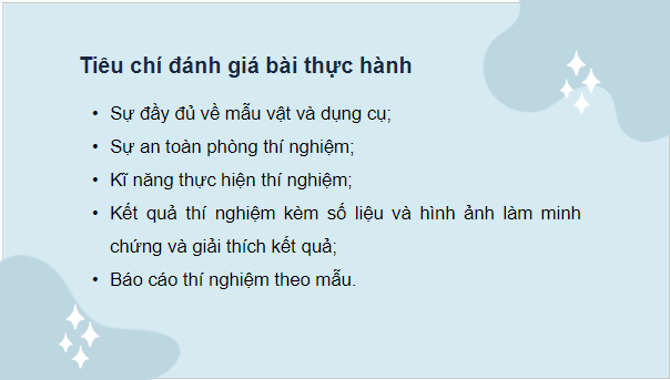 Giáo án điện tử Sinh 10 Kết nối tri thức Bài 23: Thực hành một số phương pháp nghiên cứu vi sinh vật thông dụng, tìm hiểu về các sản phẩm công nghệ vi sinh vật và làm một số sản phẩm lên men từ vi sinh vật | PPT Sinh học 10