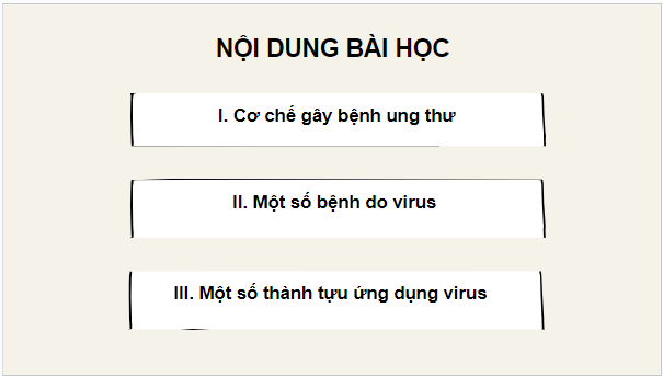 Giáo án điện tử Sinh 10 Kết nối tri thức Bài 25: Một số bệnh do virus và các thành tựu nghiên cứu ứng dụng virus | PPT Sinh học 10