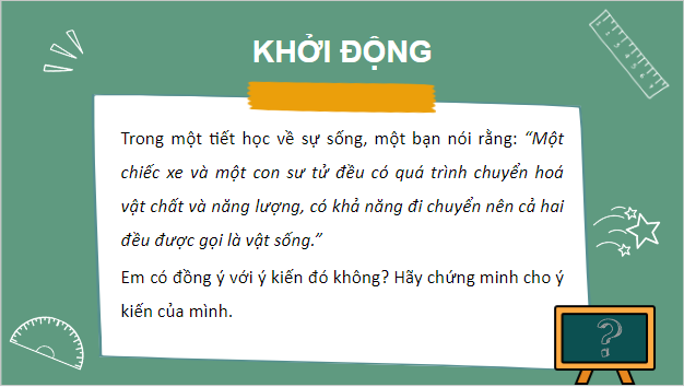 Giáo án điện tử Sinh 10 Kết nối tri thức Bài 3: Các cấp độ tổ chức của thế giới sống | PPT Sinh học 10