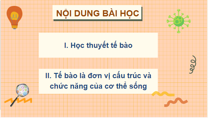 Giáo án điện tử Sinh 10 Chân trời sáng tạo Bài 4: Khái quát về tế bào | PPT Sinh học 10