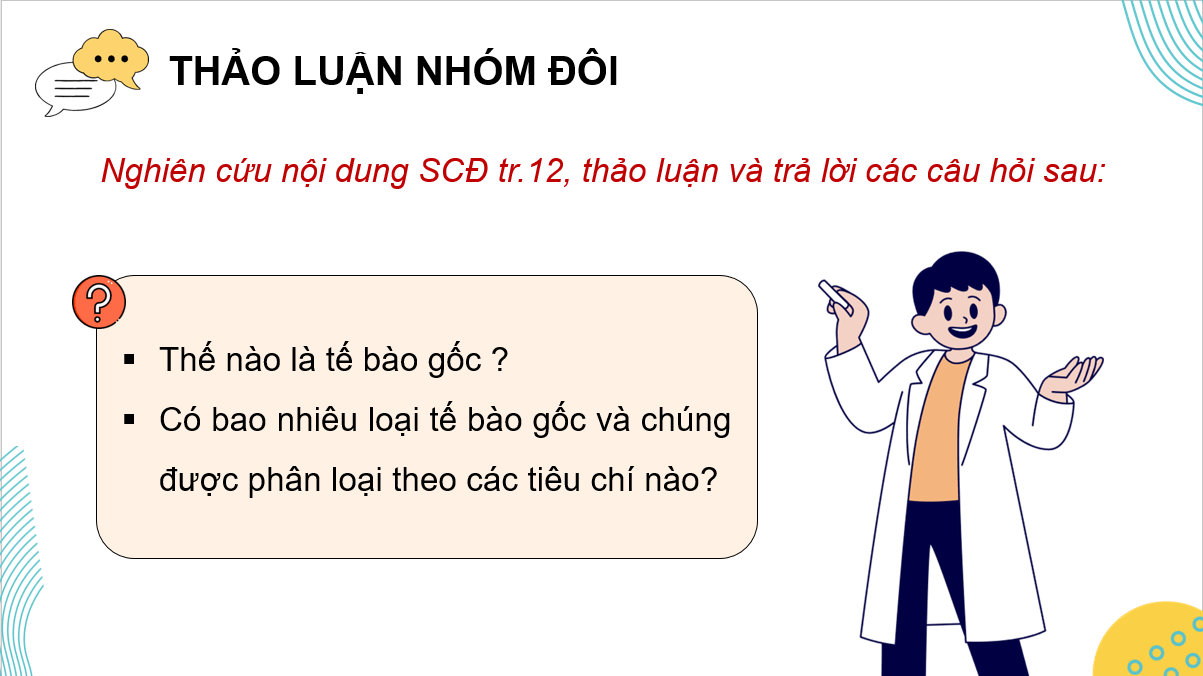 Giáo án điện tử Chuyên đề Sinh 10 Kết nối tri thức Giáo án điện tử Bài 2: Tế bào gốc và một số thành tựu | PPT Chuyên đề Sinh học 10